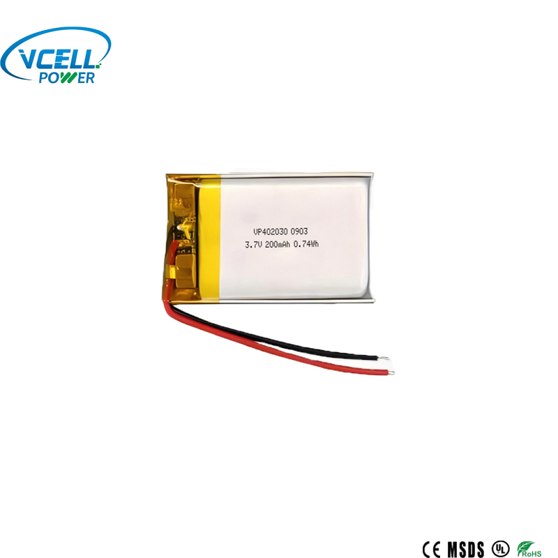 Akumulator litowo-polimerowy 3,7 V 200 mAh 402030