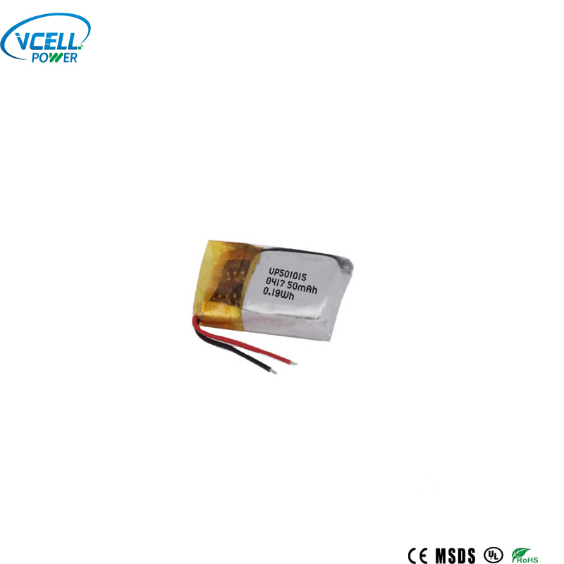 Miniateriał litowo-polimerowy 3,7 V 501015 50 mAh