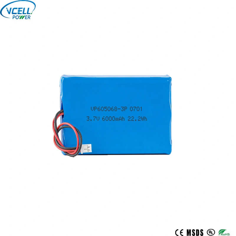 Bateria litowo-polimerowa 3,7 V 6000 mAh 605068 3P