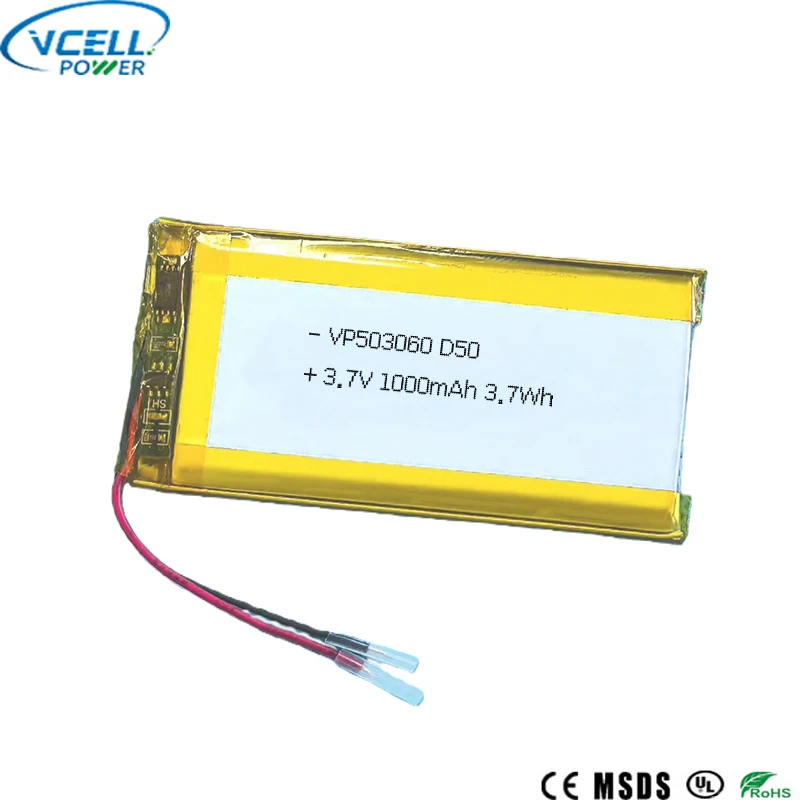 503060 Bateria litowo-polimerowa 3,7 V, 1000 mAh, 3,7 Wh