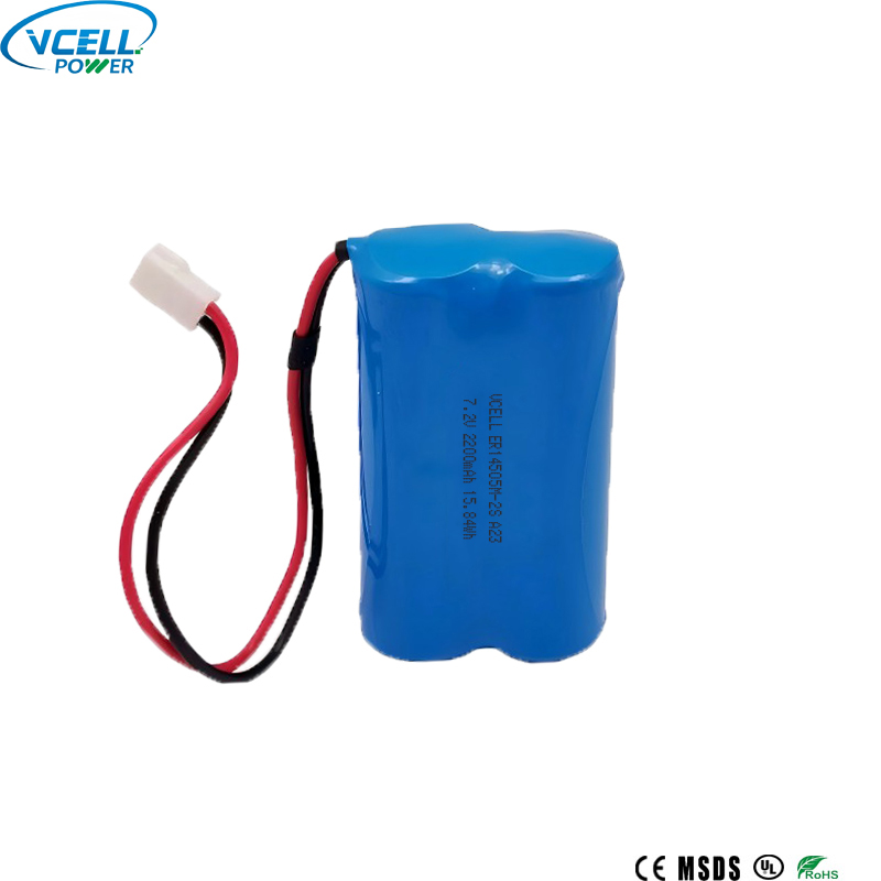Podstawowy akumulator litowy 7,2 V 2200 mAh ER14505-2S