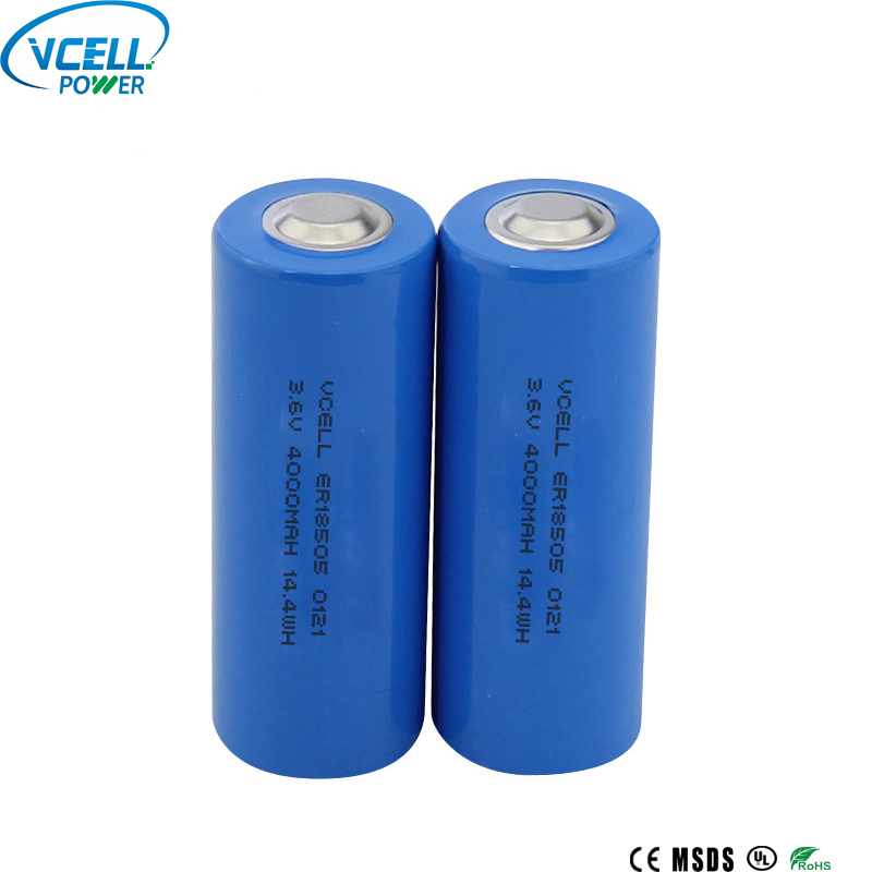ER18505 3,6 V 4000 mAh Podstawowa bateria Li SOCL2